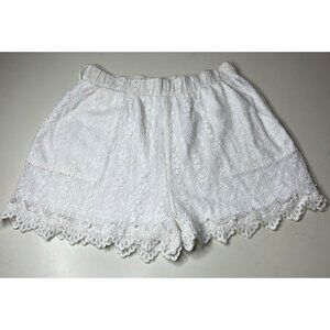 Double Zero White Lace Shorts Size L